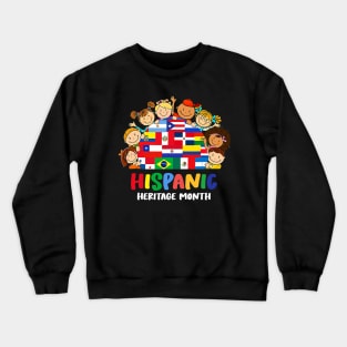 Hispanic Heritage Month Shirt Kids Boy Girl Toddler Latino Crewneck Sweatshirt